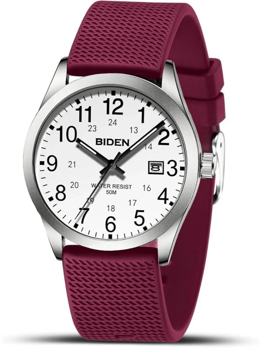 Men's Purple Analog Quartz Unisex Medical Professionals Waterproof Nurse Watch